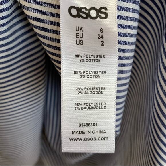 ASOS Black and White Striped Mini Dress - Picture 8 of 8